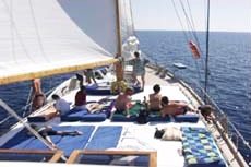 Geniessen der blauen Reise
