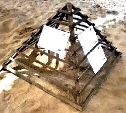 Caretta yumurtalarını koruma kafesi