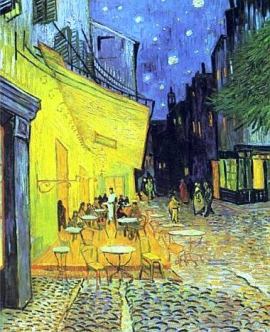 Gece Kahve Önünde - Van Gogh